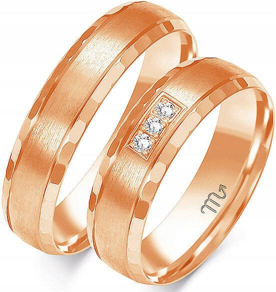 Zlatý snubní prsten svatba 14K 585 vel. 14 15 16 originální dámský