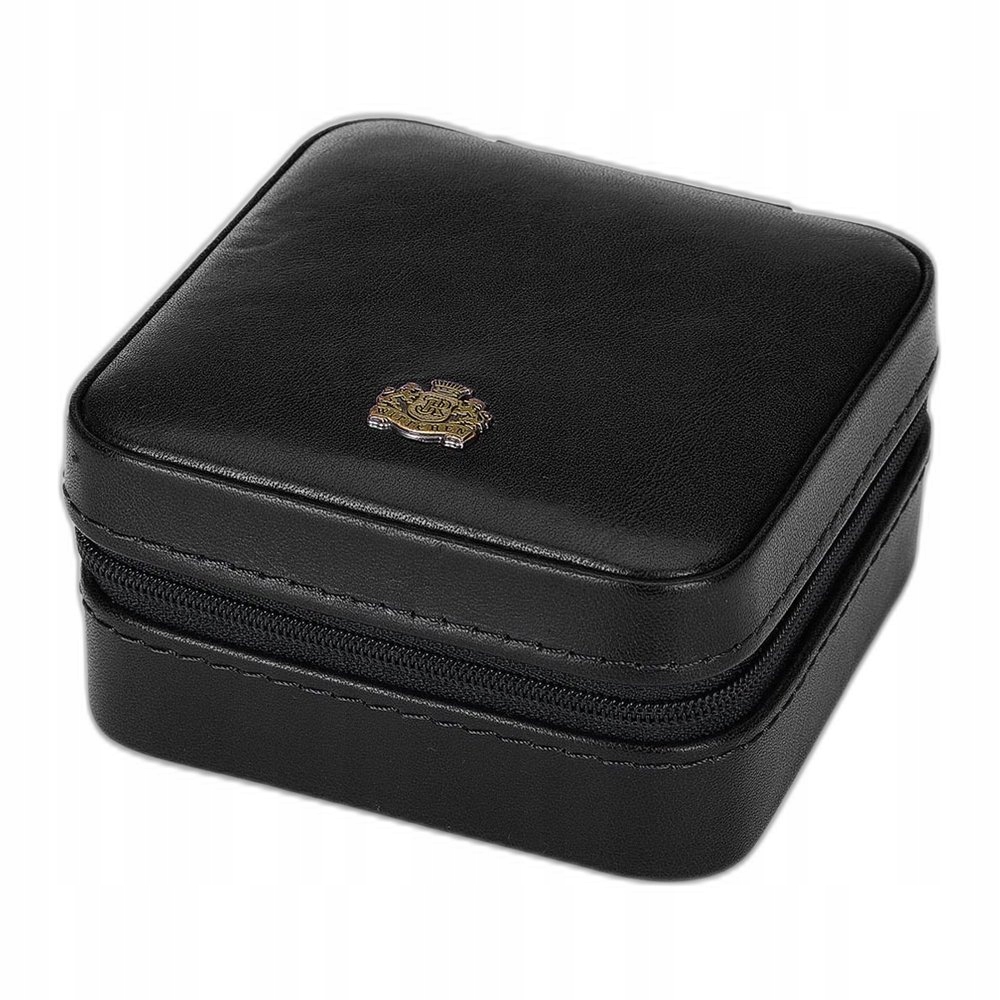 Černé pouzdro na šperky Wittchen Arizona 10-2-300-1 kožené jako dárek