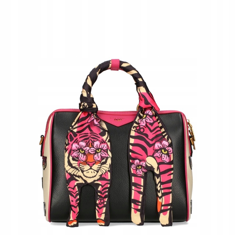 Dámská kožená kabelka Ego střední velikosti A5 na rameno, crossbody, šátek, styl