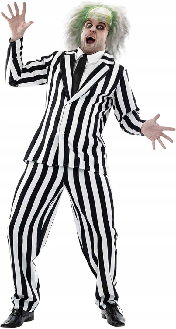 Kostým Fun Shack na karneval oblečení černobílé pánské oblečení L