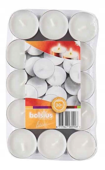 

Bolsius Podgrzewacz Biały 3.5H 30szt