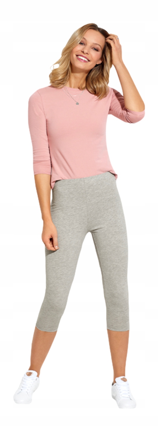 

Leginsy Legginsy damskie 3/4 długość Szare *M