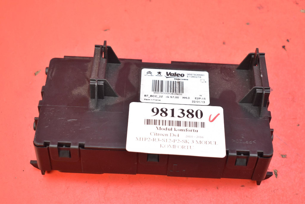 Unité commande confort 9687606680 CITROEN DS4 1.6 e-HDI 112 KM 10-16