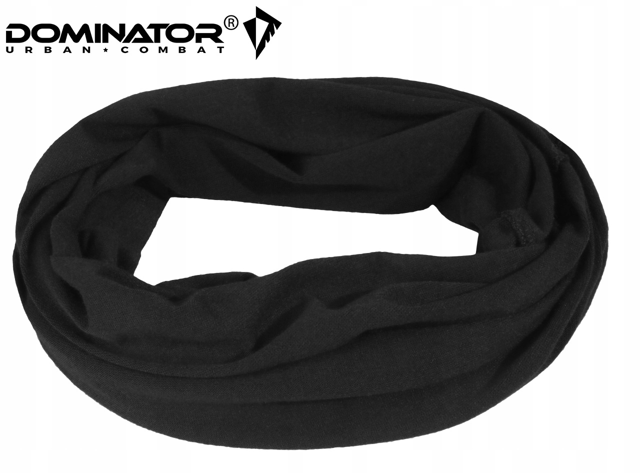 KOMIN BANDANA CHUSTA SZAL DOMINATOR CZARNA Kolekcja MILITARIA,OUTDOOR