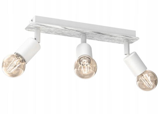 Ewilight Závěsné stropní svítidlo s moderní lištou Loft 3xE27 bílá/šedá