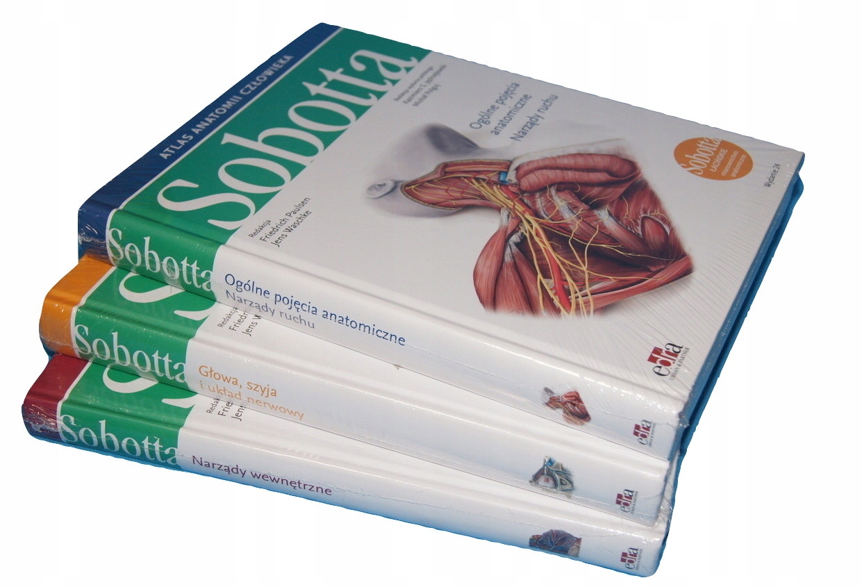Atlas Anatomii Człowieka Sobotta Łac.mian. Komplet