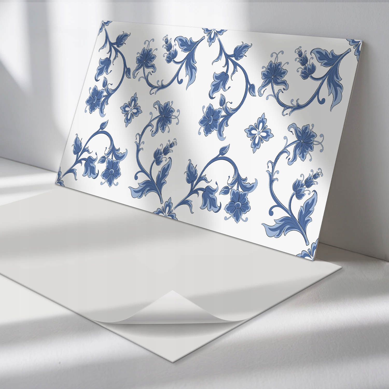 Balíček podlahových vinylových panelov Kvetinový vzor na pozadí 6 ks 60x30 cm