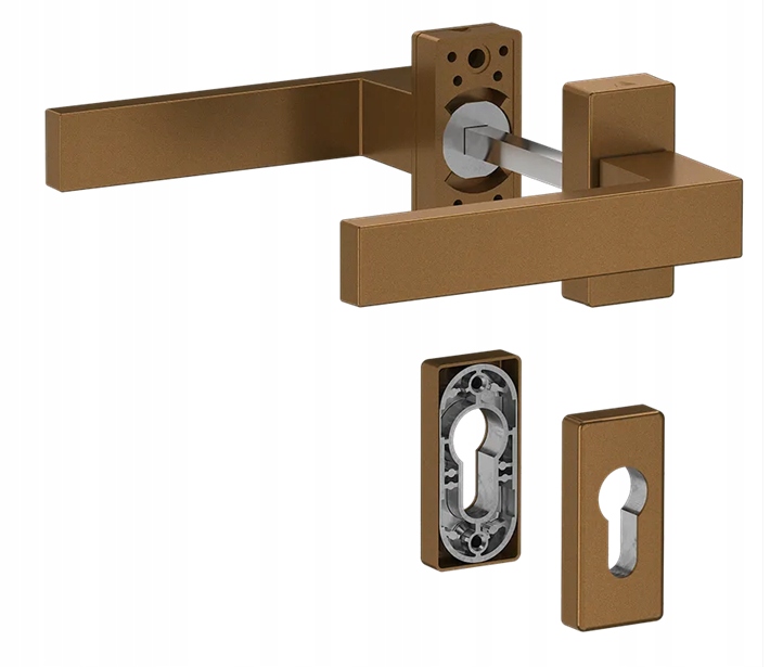 Medos dveřní klika Dublin hliníková zlatá staré zlato spodní rozeta