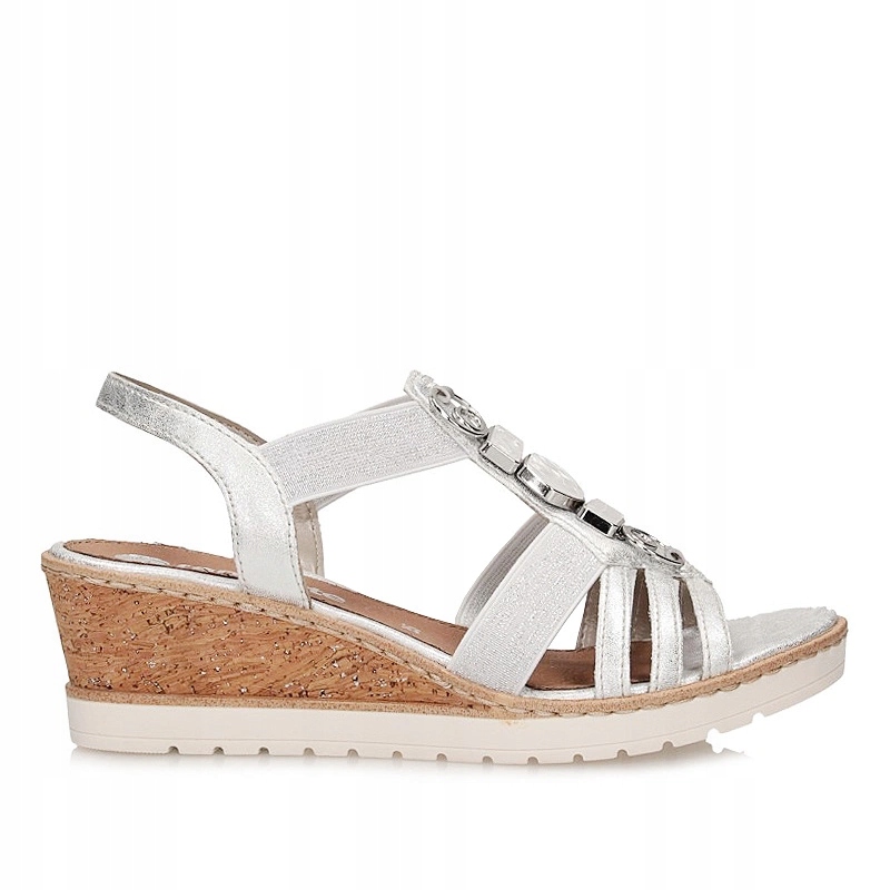 Stylové dámské sandály na klínku Remonte R6264-92