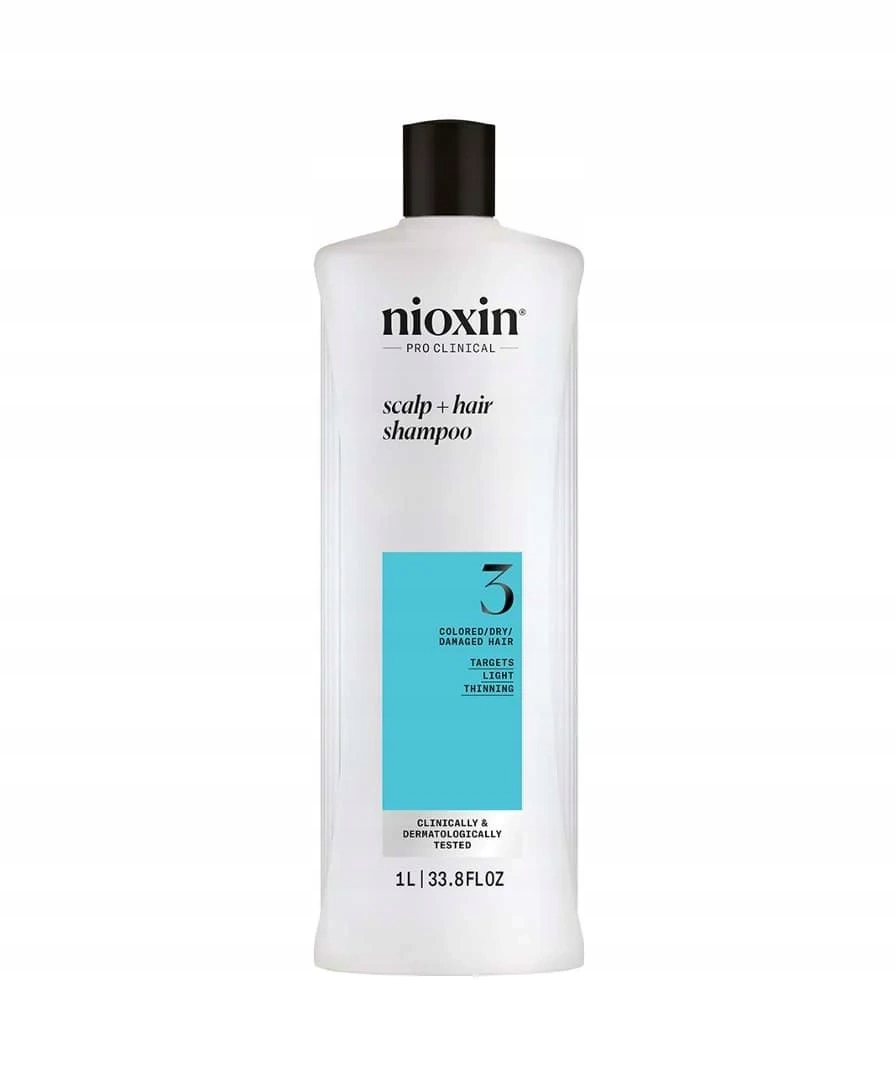 Nioxin Pro Clinical 3 Scalp Hair Szampon do Włosów Farbowanych 1000ml