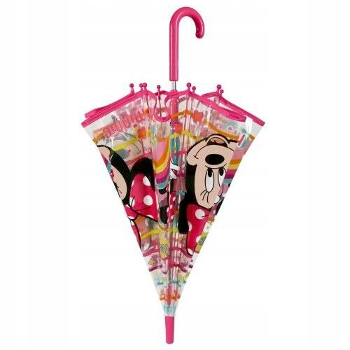 DZIECIĘCA PARASOLKA PRZEZROCZYSTA MYSZKA MINNIE Wzór dziecięcy