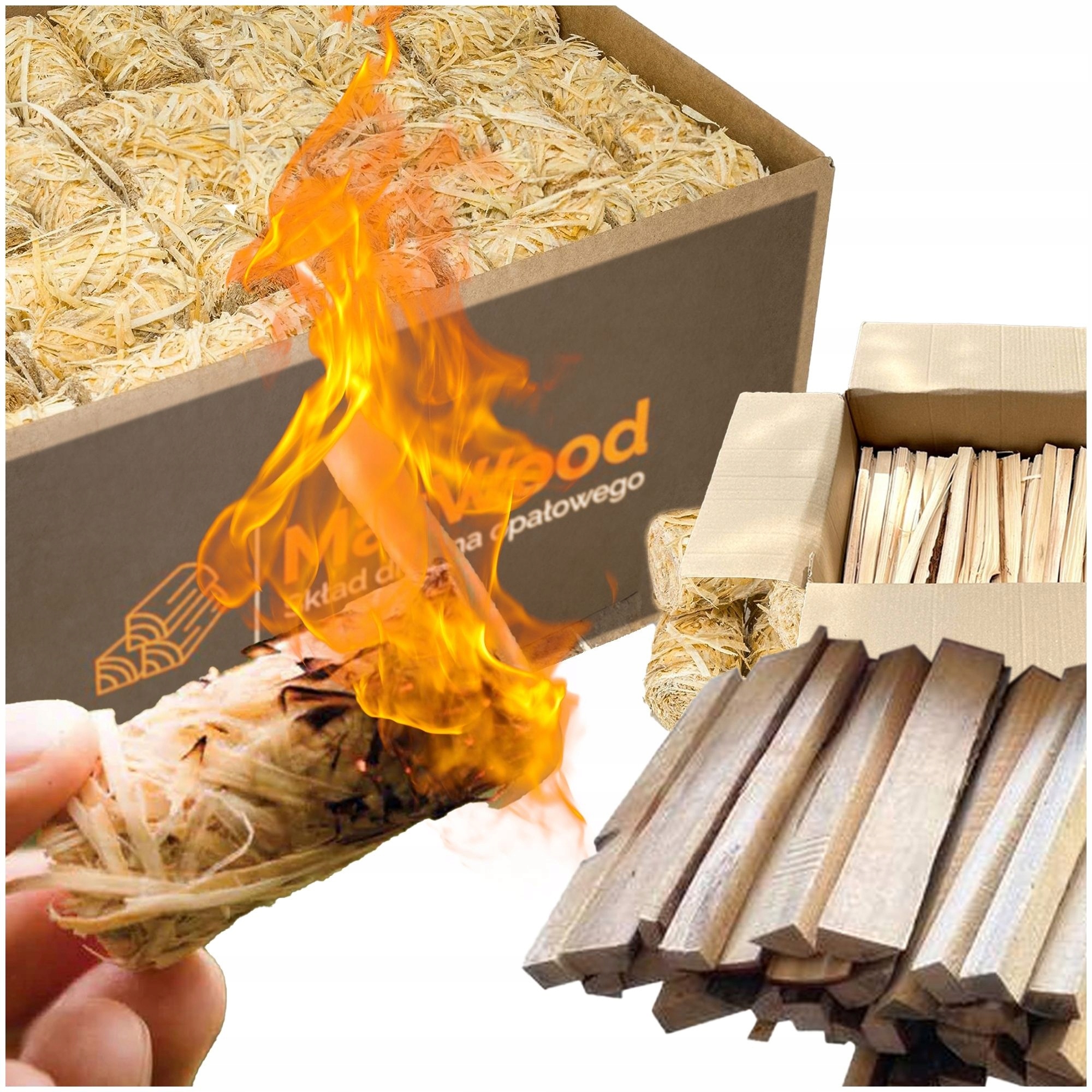 Podpalovač Do Krbu Pece Ekologický Dřevo Dřevitá Vlna Eko Sada 8 Kg