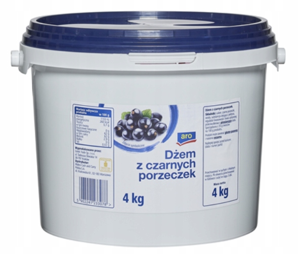 aro Džem černý rybíz 4 kg na palačinky a dezerty velké balení