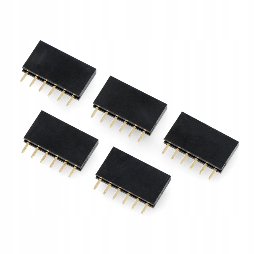 

Gniazdo żeńskie 1x6 raster 2,54mm dla Arduino 5szt