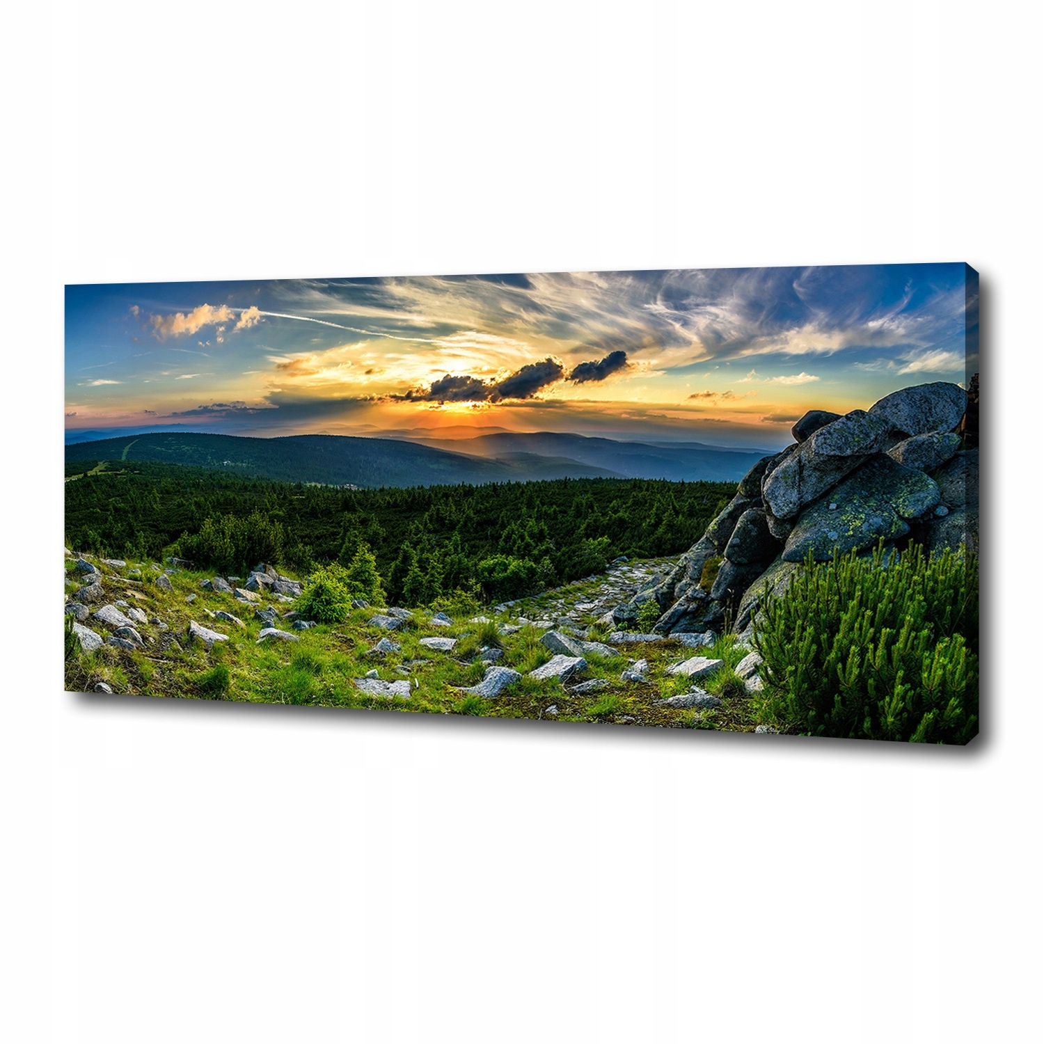 

Foto obraz na płótnie Górska panorama 125x50 cm