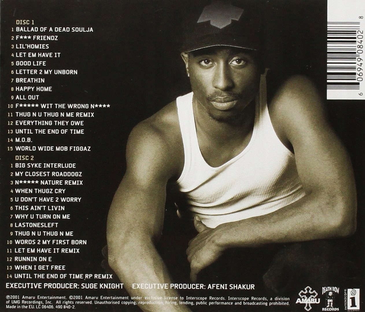 2PAC UNTIL THE END OF TIME 2 CD THE BEST OF RAP Wykonawca 2Pac