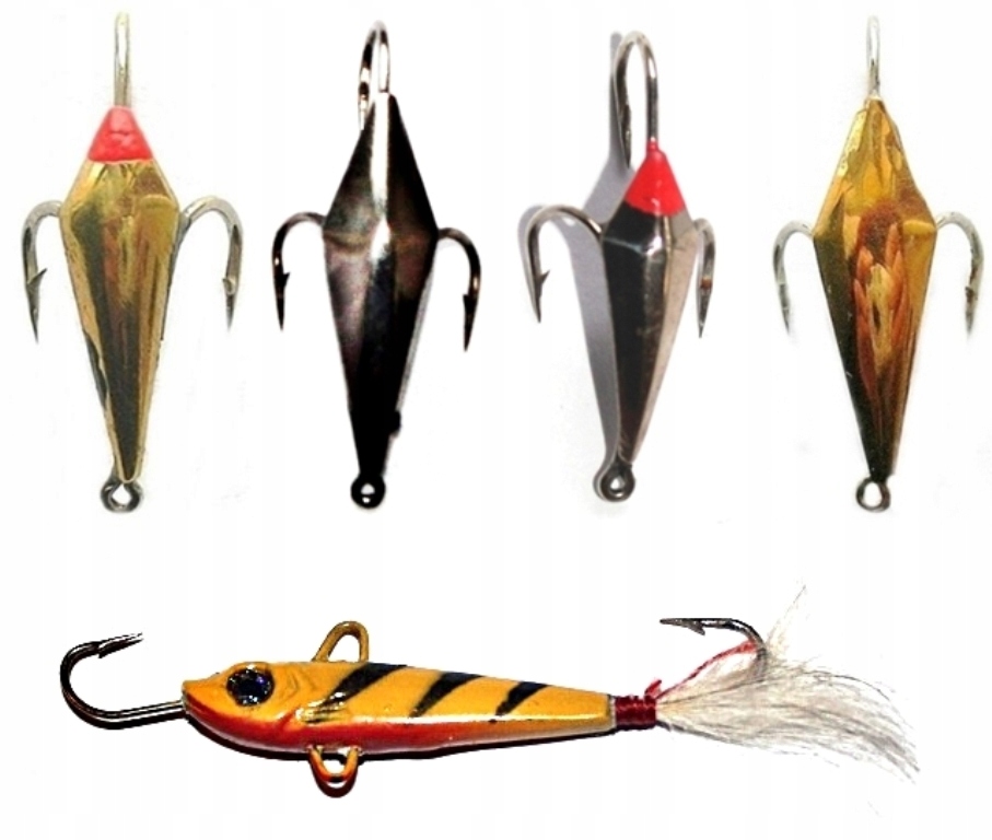 15 x MORMYSZKA + WĘDKA PODLODOWA + KOŁOWROTEK + STOJAK + OSPRZĘT - ZIMA 5 Model ZESTAW