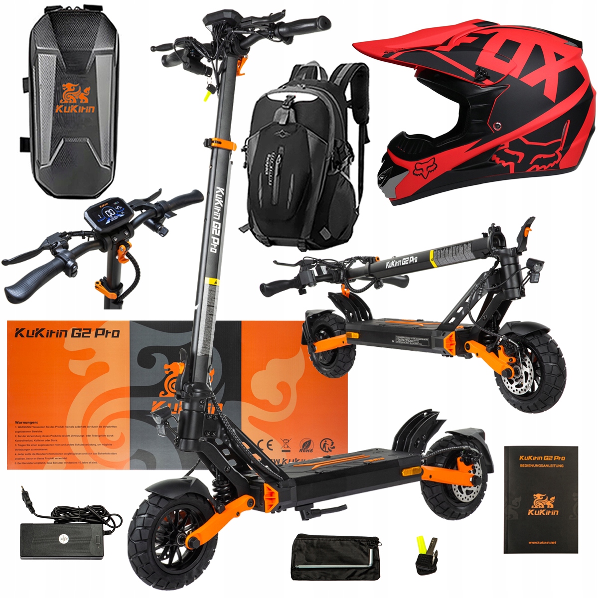 Pojazd Elektryczny KuKirin G2 Pro Abe 500w 48V 15.6AH 65KM 25KM/h +Dárek