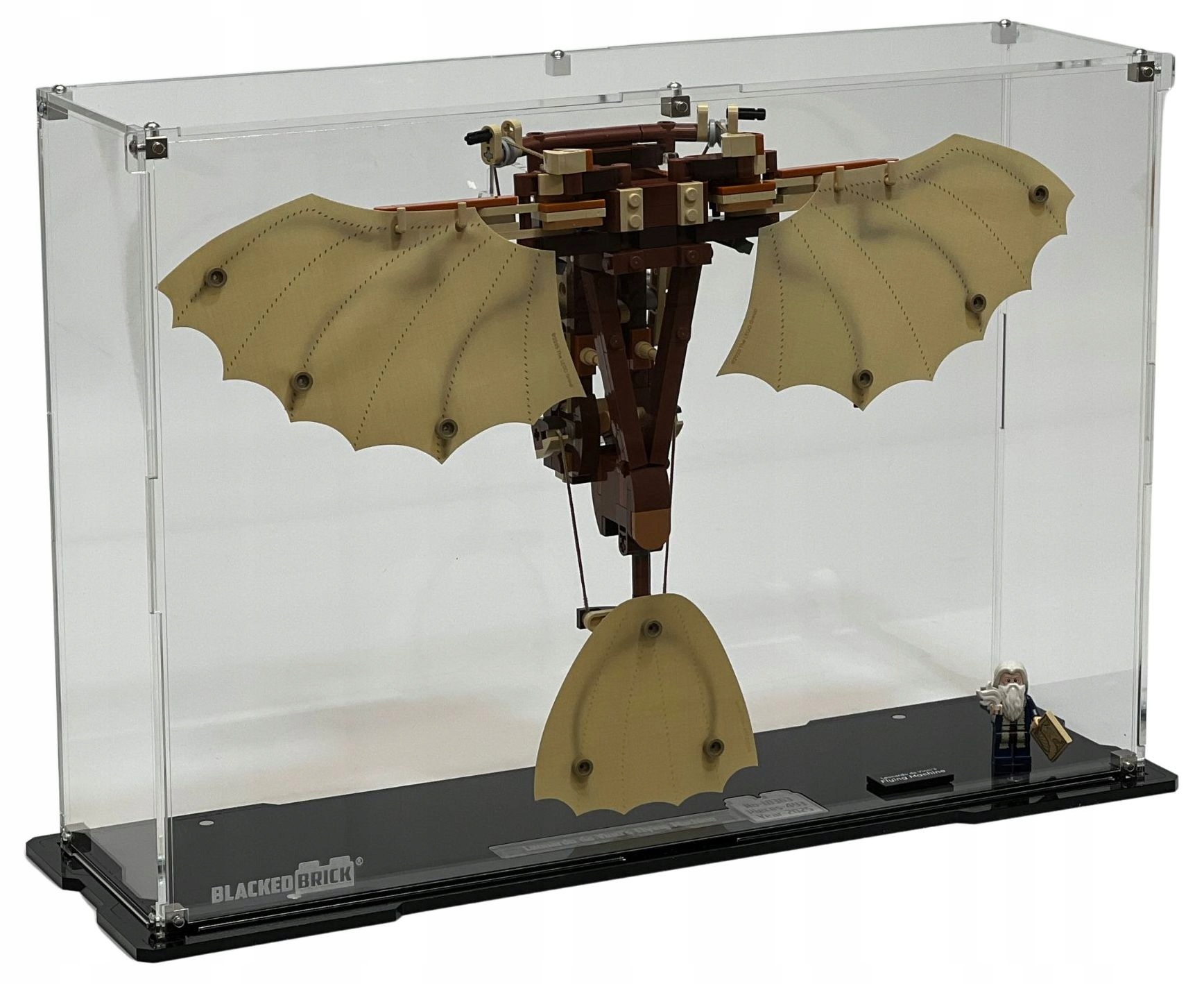 Vitrína Blacked Brick pre Lego 10363 Icons – Lietajúci stroj da Vinci