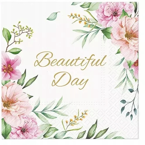 

Serwetki papierowe kwieciste Beautiful day 20szt