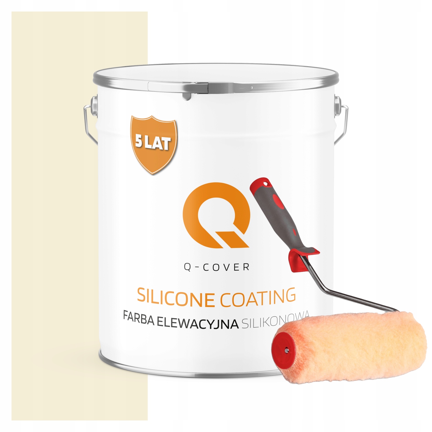 Fasádna silikónová vonkajšia farba na omietku 5L Farba Biela Žltá Valček