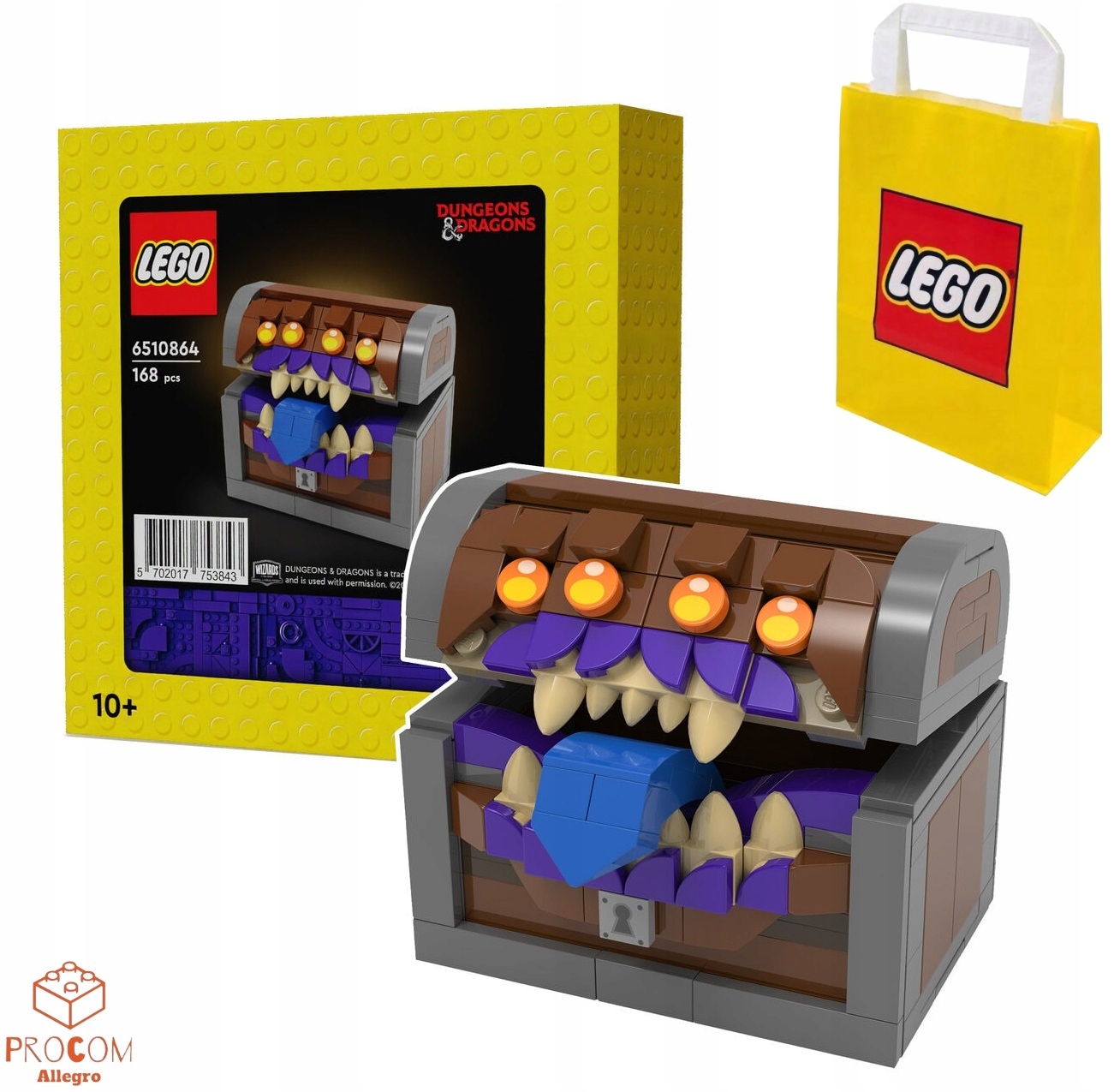 Lego Ideas 6510864 Dungeons & Dragons Kostkařská Krabička ve tvaru Mimica