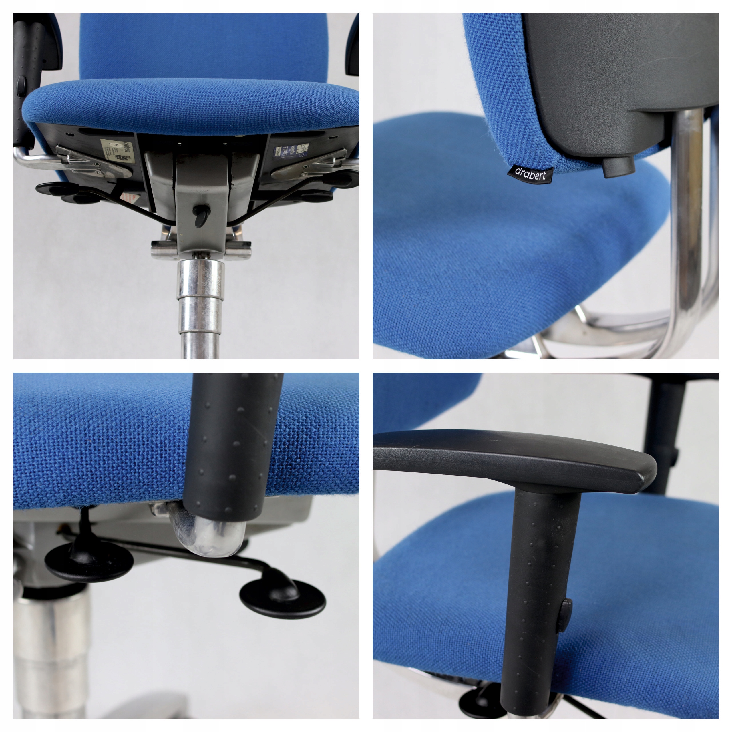 Fotel obrotowy DRABERT ENTRADA NIEBIESKI KINNARPS Kolor obicia odcienie niebieskiego