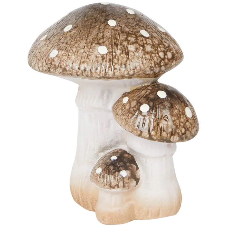 Jesienna figurka DEKORACJA JESIEŃ GRZYBKI SZARE