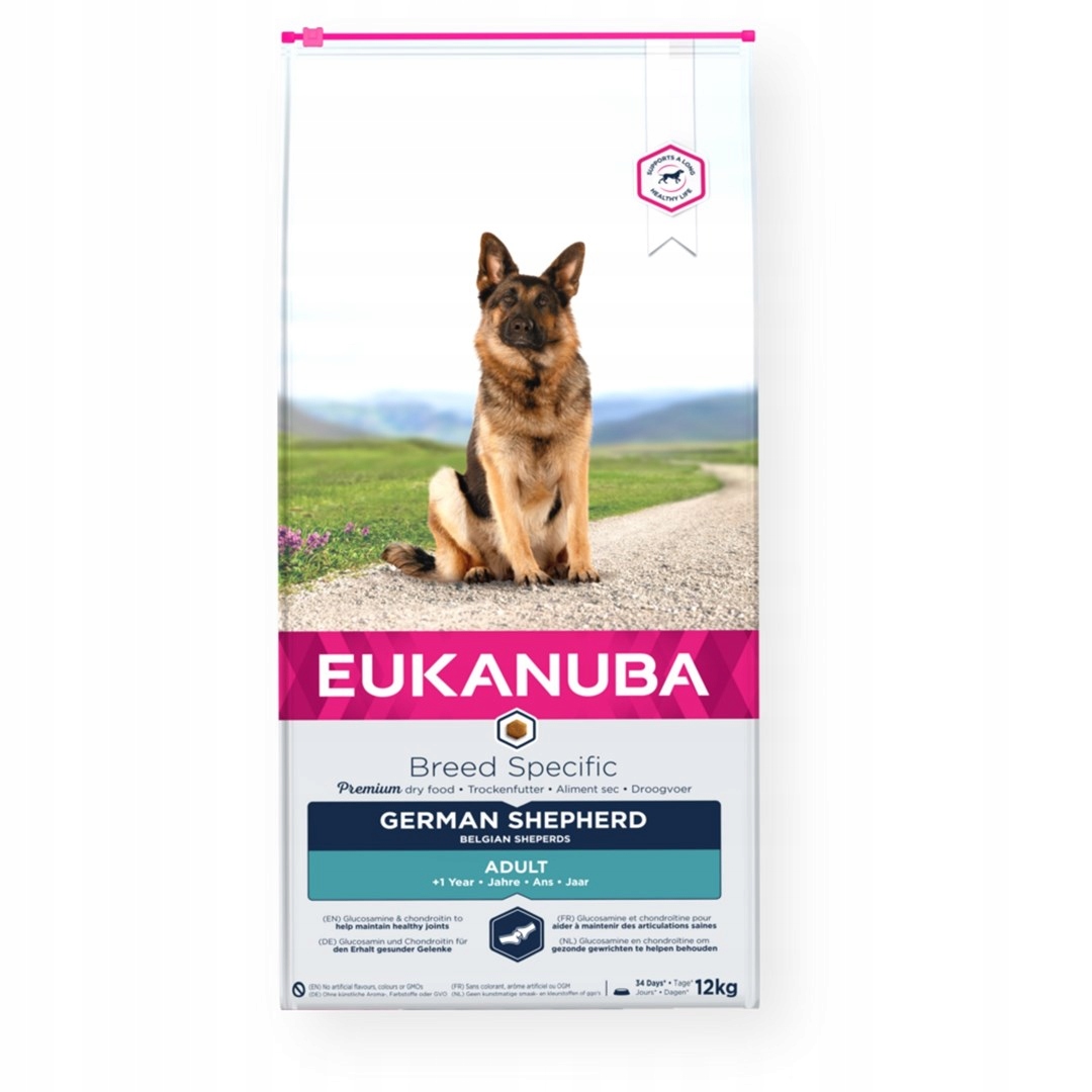 Levně Eukanuba dospělý německý ovčák suché krmivo pro psy 12 kg