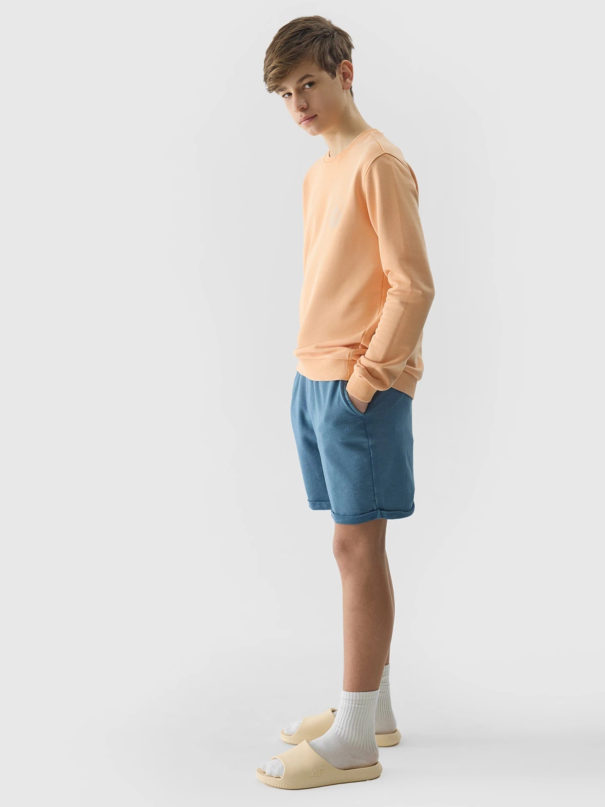 4F SPODENKI DRESOWE CHŁOPIĘCE DZIECIĘCE JUNIOR SS24 Wiek dziecka 7 lat +