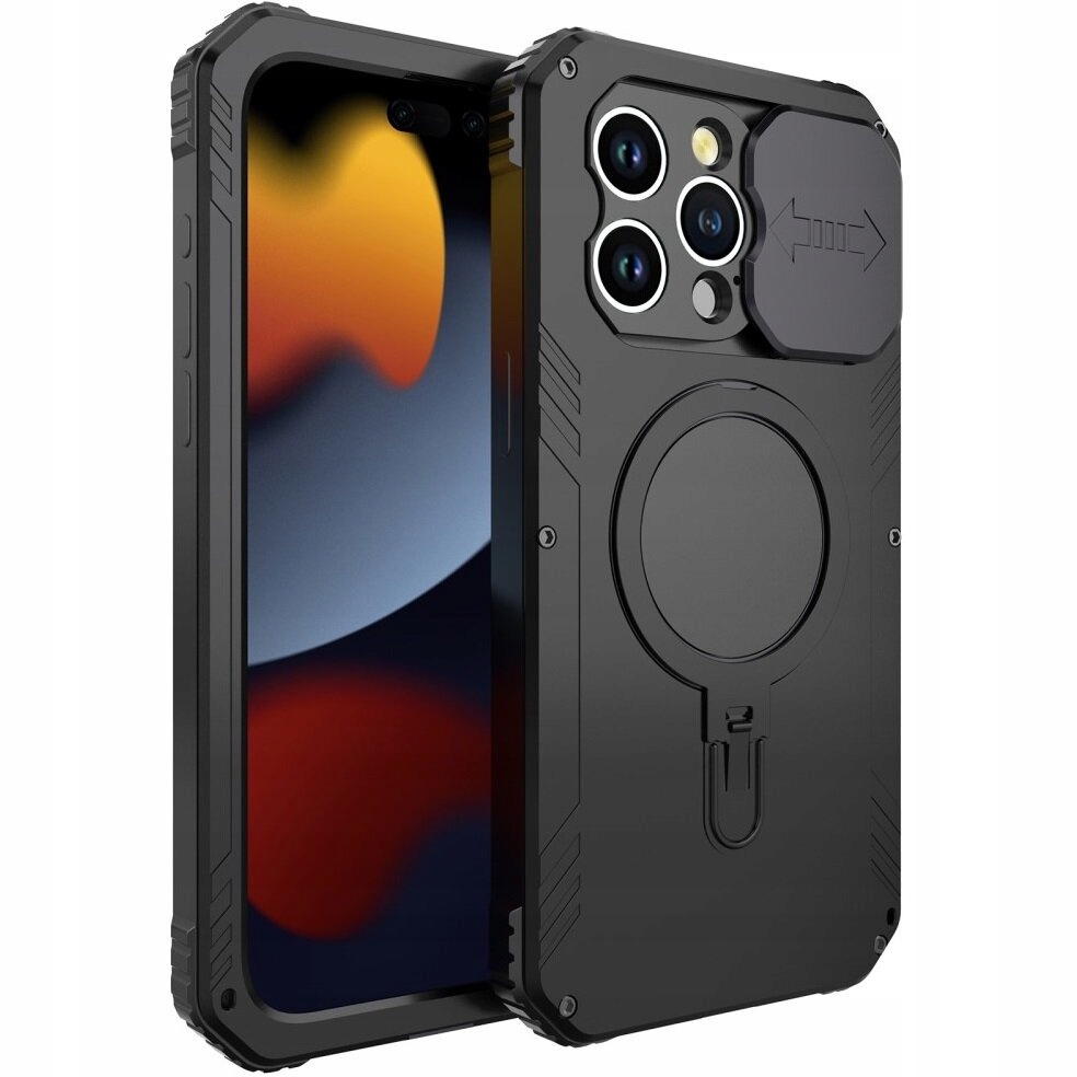 Pancéřové Pouzdro pro iPhone 15 Pro Max, magnetické, ochrana fotoaparátu, pouzdro
