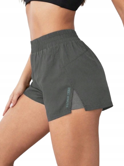 Shein Krótkie Spodenki Damskie Szare Sportowe 34 1DB