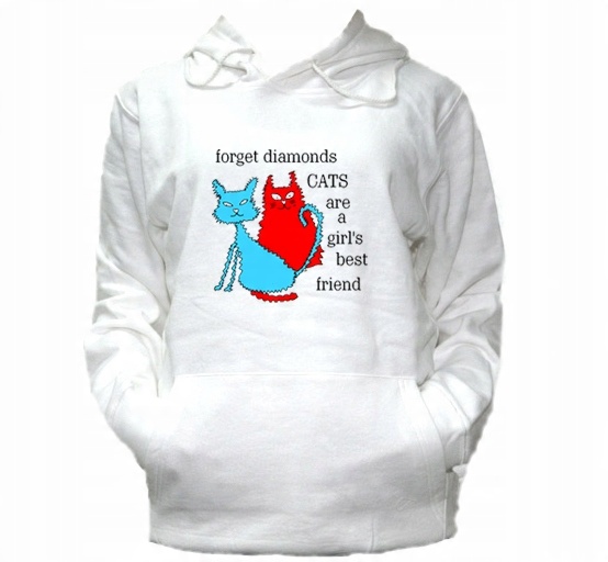 

XXL Bluza Kaptur Męska Koty Cats Kotki Kot Wzór