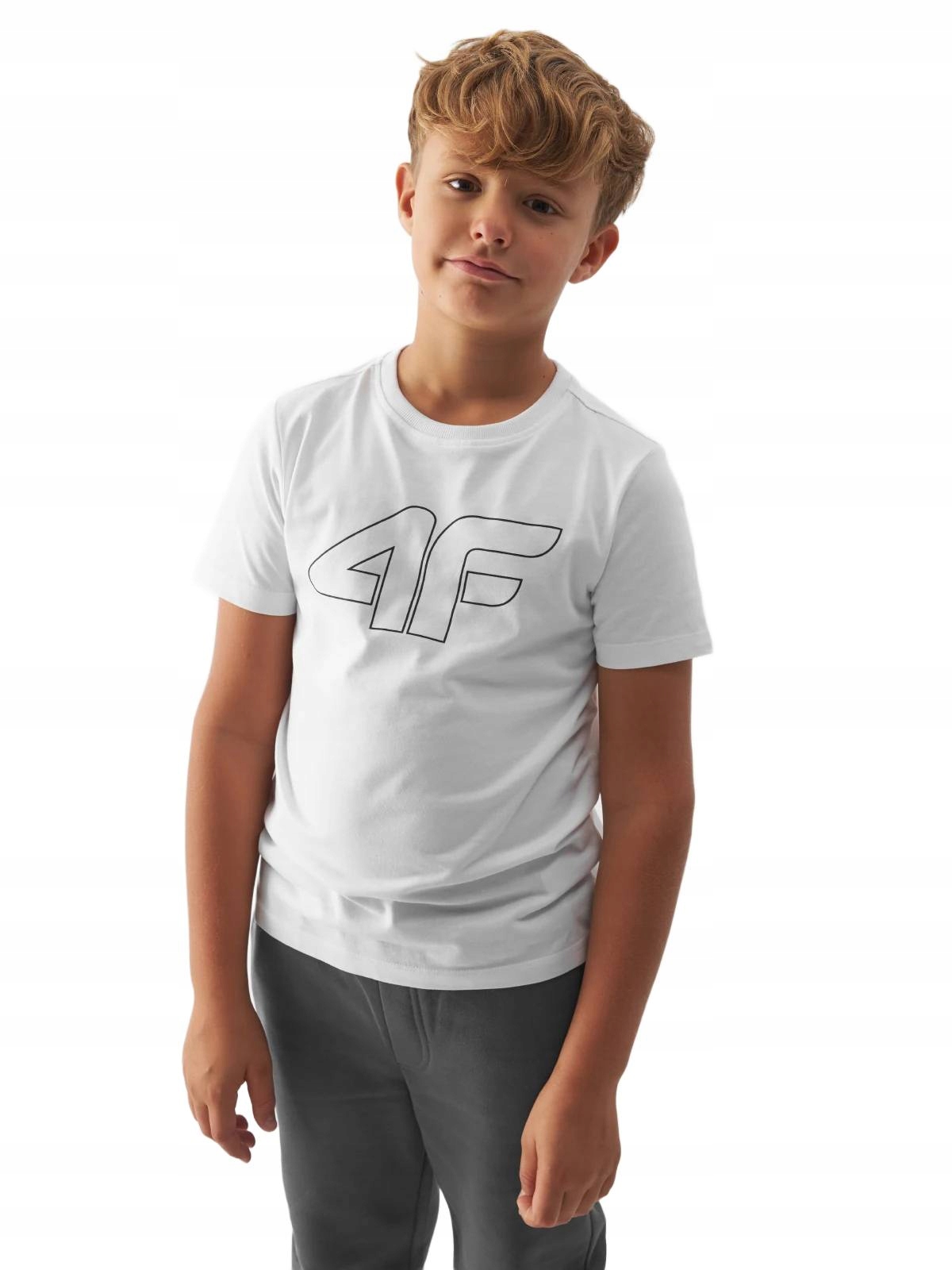 KOSZULKA CHŁOPIĘCA 4F T-SHIRT BAWEŁNA WF 122 Kod producenta 4FJWMM00TTSHM1627 10S