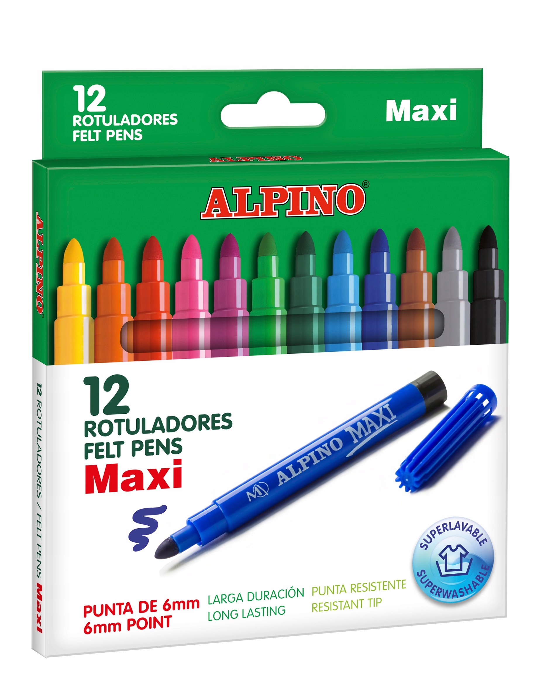 

Flamastry Alpino Maxi 12 szt