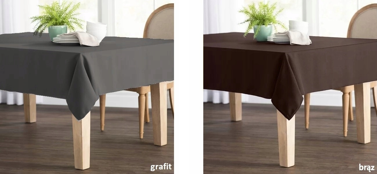 OBRUS PLAMOODPORNY STRONG 140x240 GRUBY KOLORY Materiał wykonania poliester