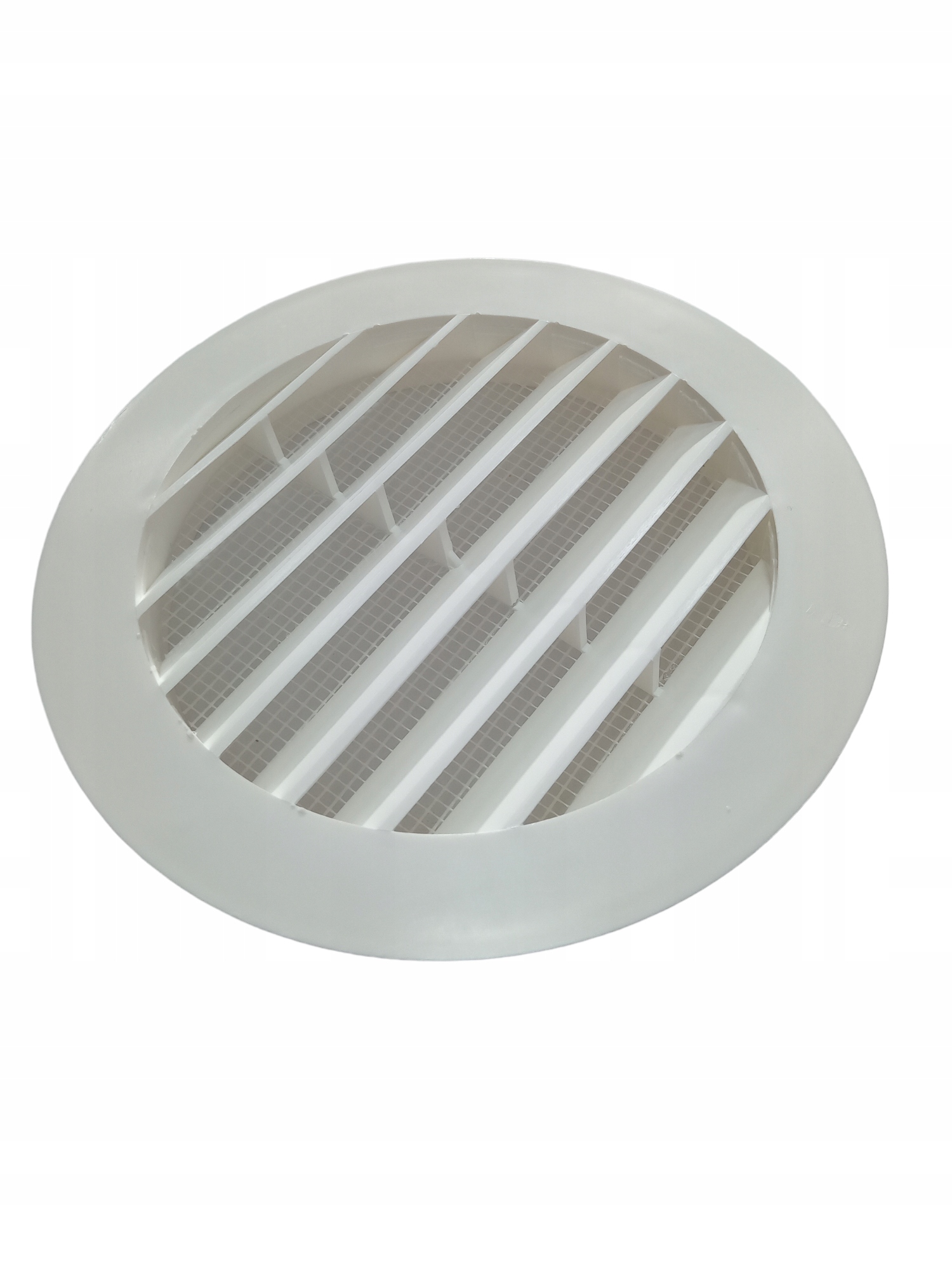 EUREKA KRATKA WENTYLACYJNA OKRĄGŁA BIAŁA Z SIATKĄ FI124