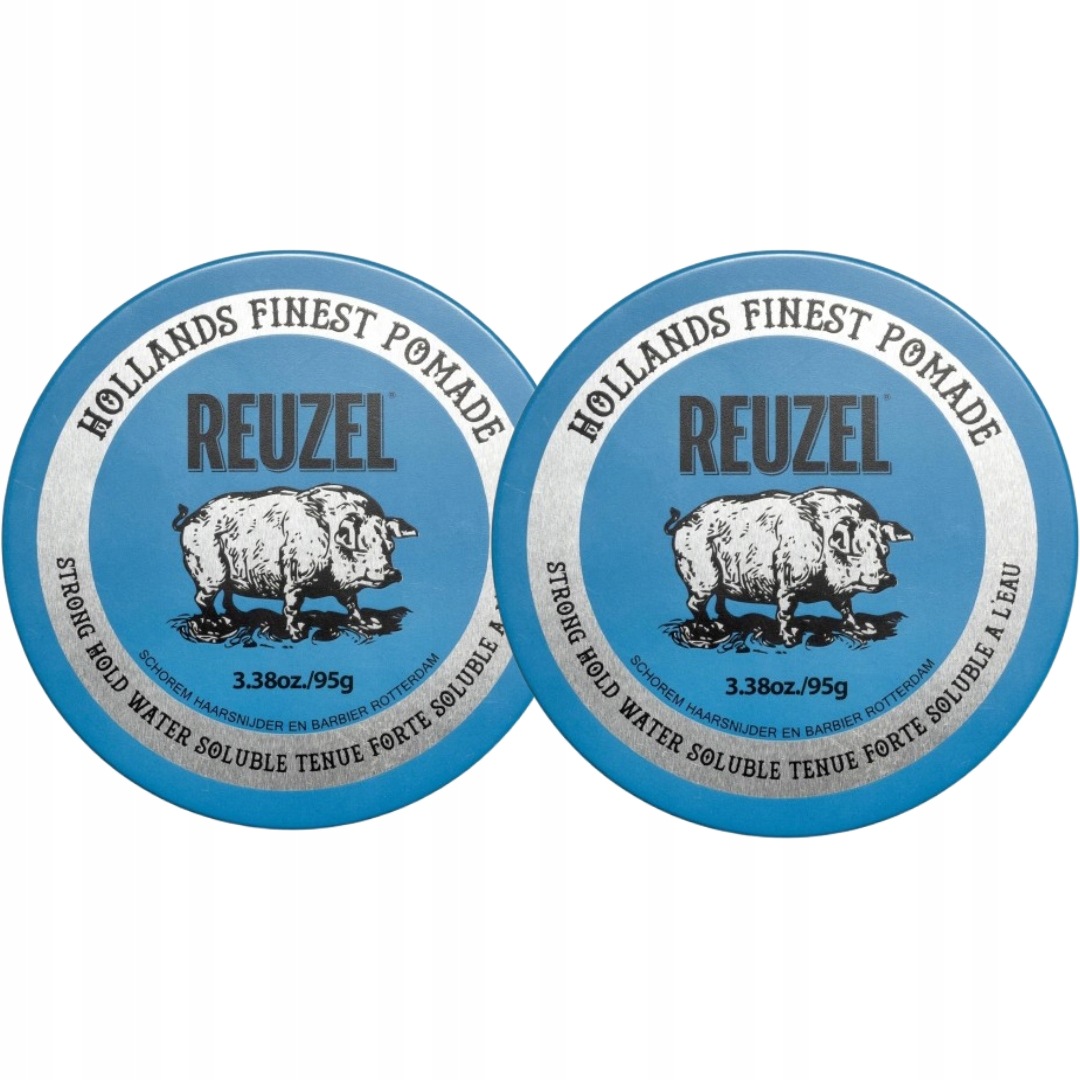 Reuzel Niebieska Pomada do włosów Blue Strong Hold Water Soluble 95g x2 szt