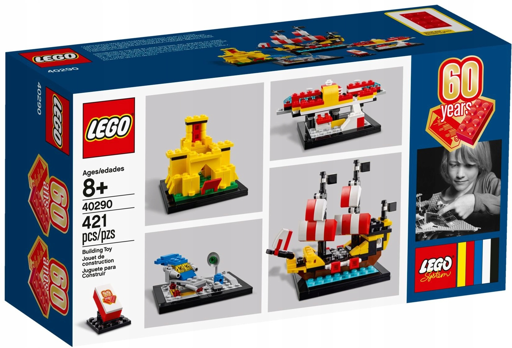 Zdjęcia - Klocki Lego 40290 60 lat klocków   nawiązanie do wcześniejszych modeli 