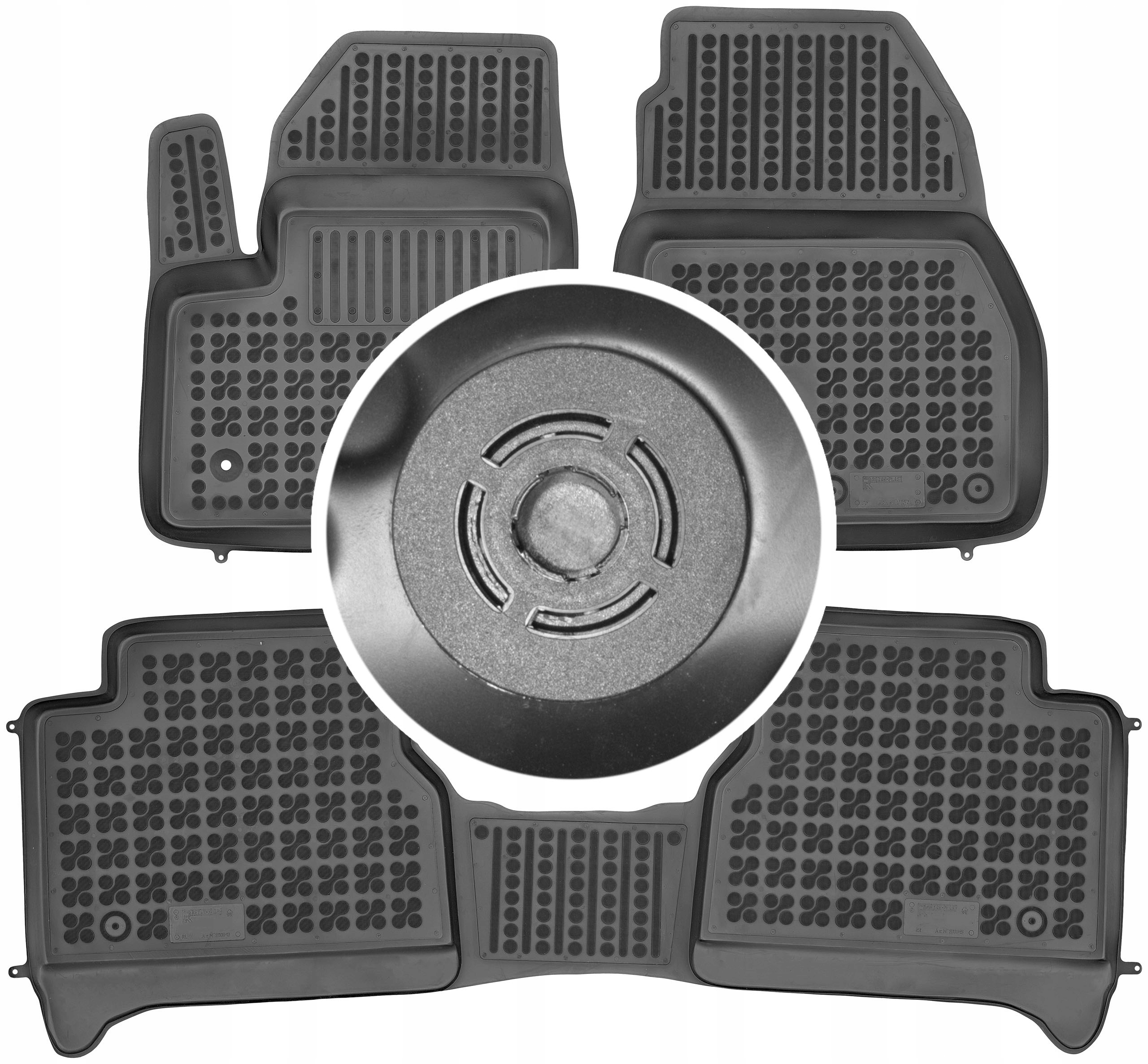 Килимки Різати-Пластик резинові 200619 3 el.