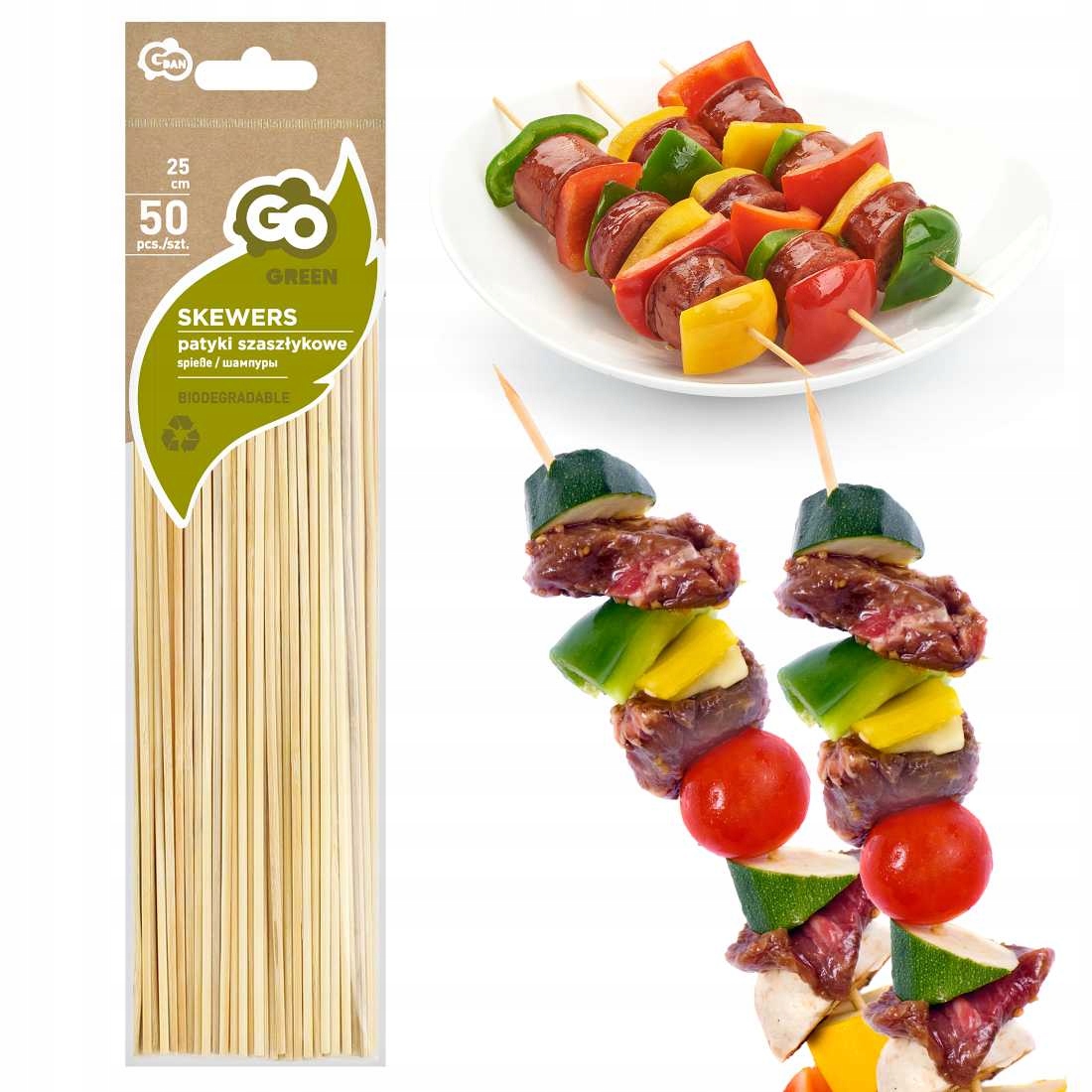 

Patyczki Do Szaszłyków Wykałaczki 25 CM 50 Szt