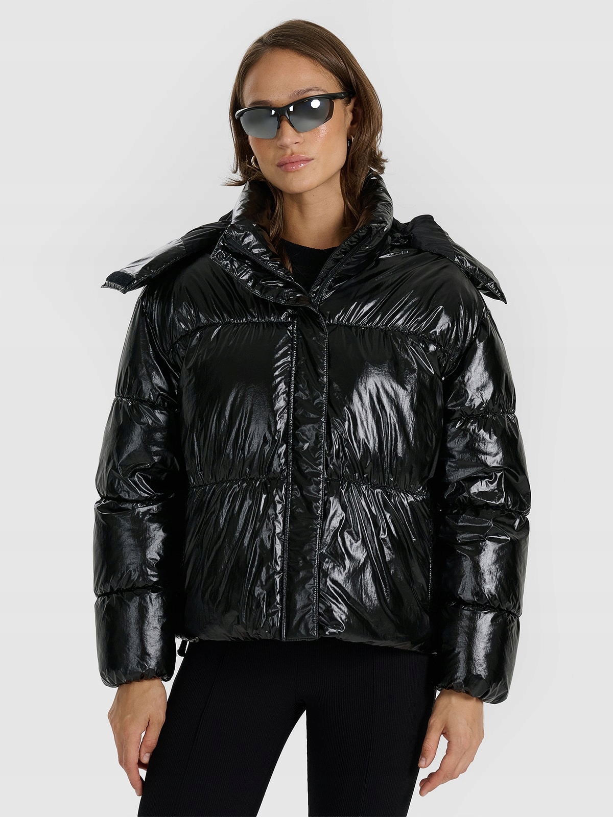 4F Dámská péřová bunda černá XXL