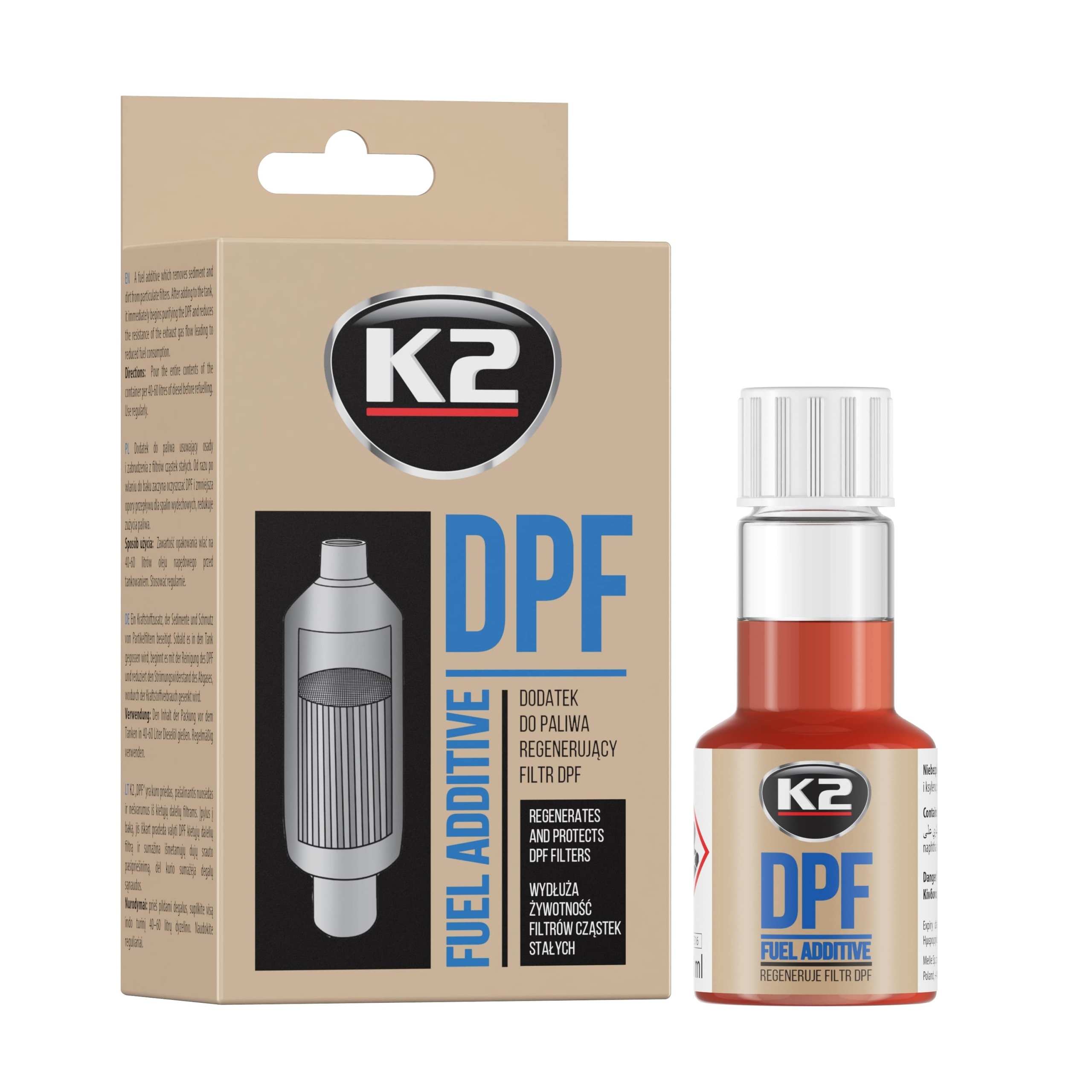K2 DPF REGENERACJA FILTRA DODATEK PALIWO 50ML T316