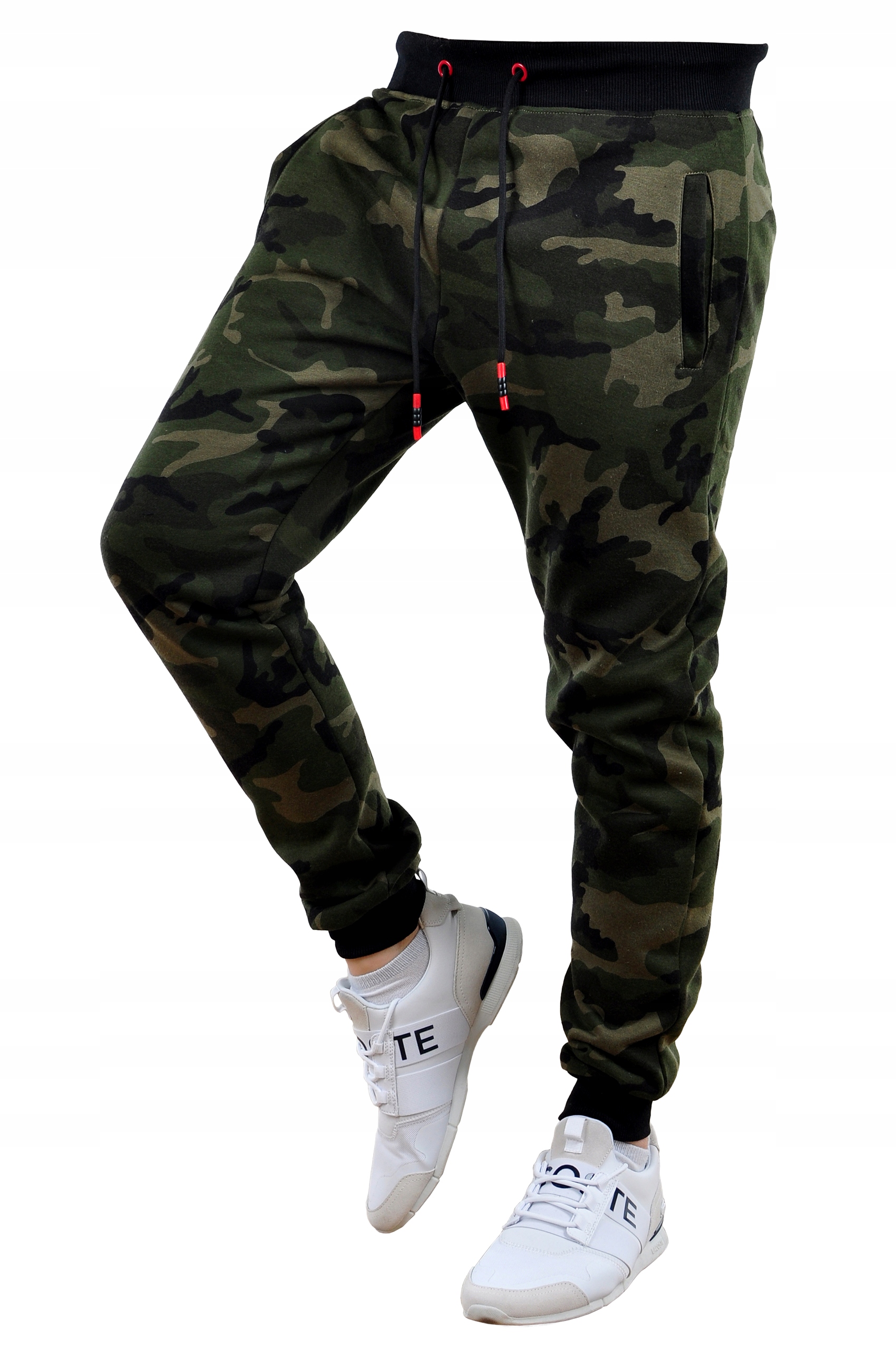 KZ15 r. XXL MĘSKIE SPODNIE DRESOWE JOGGERY GŁADKIE Długość nogawki długa