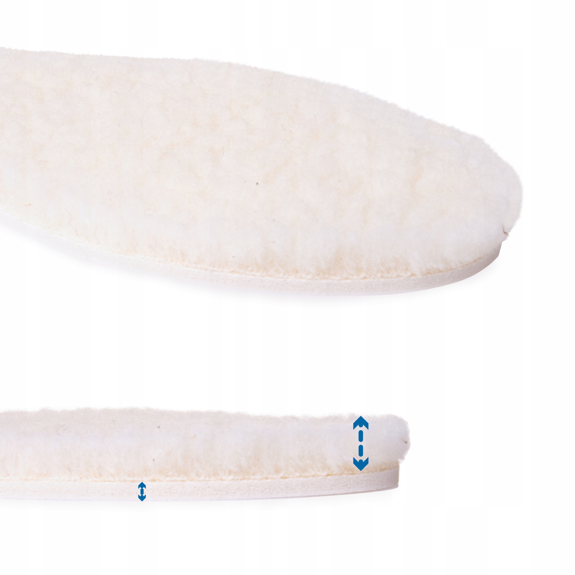 Zimowe ciepłe wkładki do butów dla dzieci z wełną i pianką termoaktwne 25 Długość wkładki wew. 15.5 cm