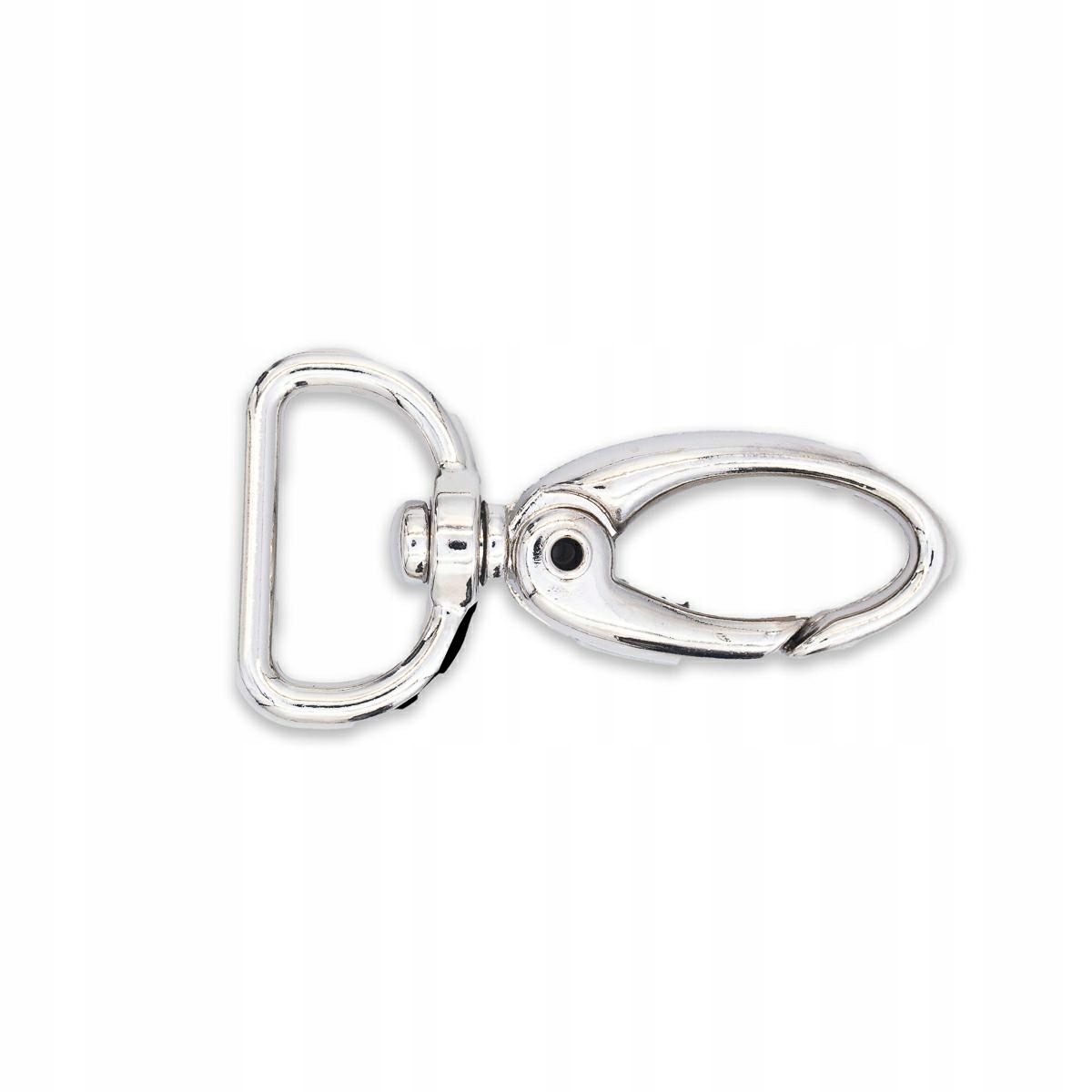 Kovová karabina na sáčky 23mm nikl 50 Ks K70