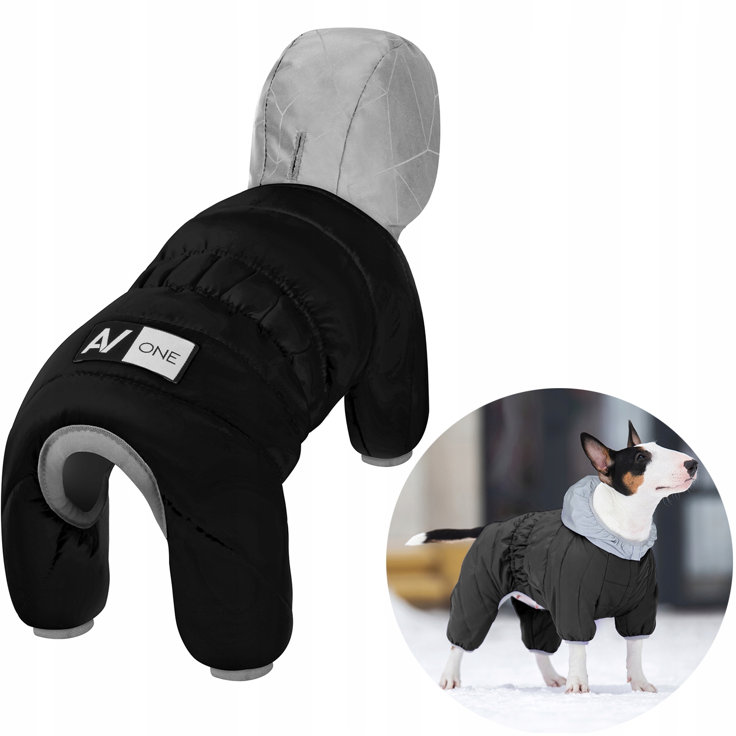 Levně Kombinéza pro psa AiryVest One, černá, velikost Xs (S32)