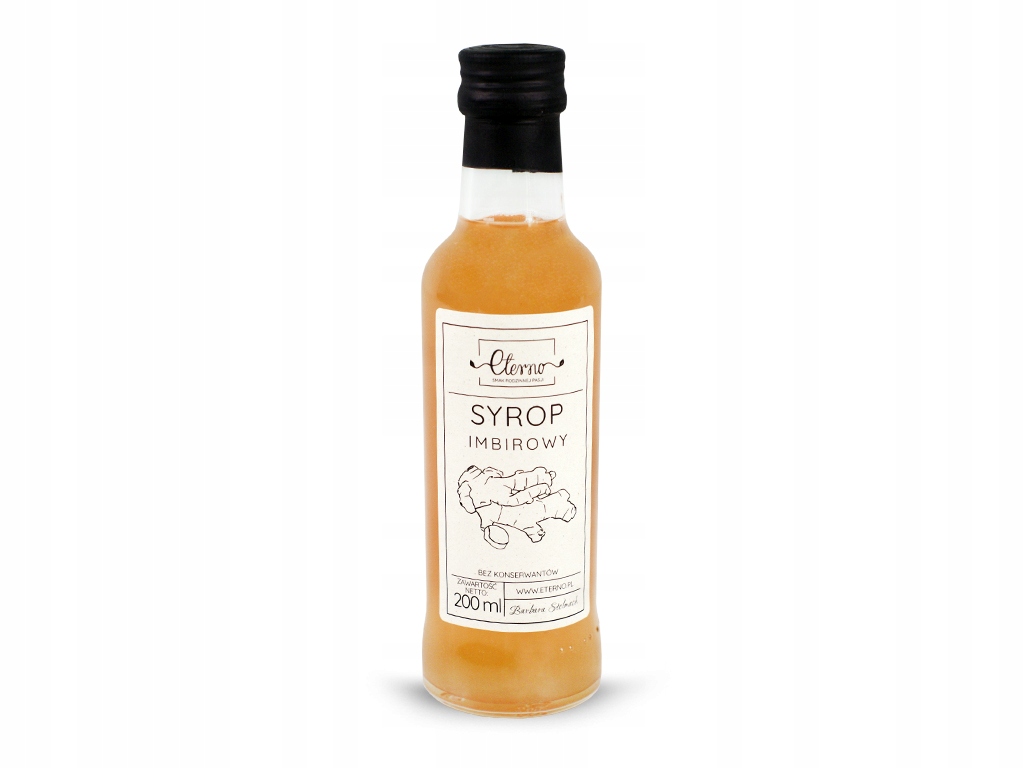 Syrop IMBIROWY 200ML NATURALNY ETERNO DO HERBATY WINA I PIWA