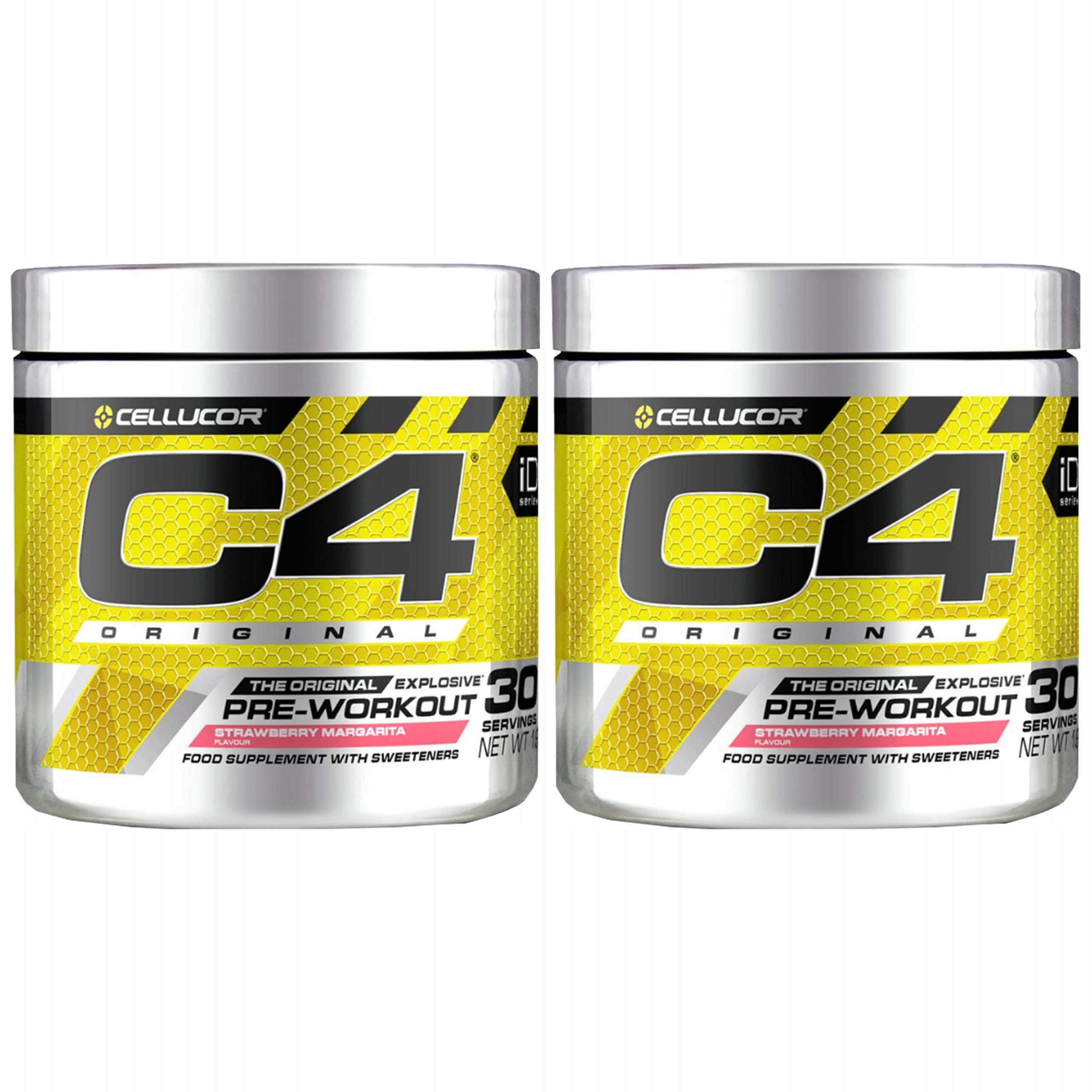 2x Cellucor C4 Original 195g Kreatin Beta-alanin Energie Trénink Moc