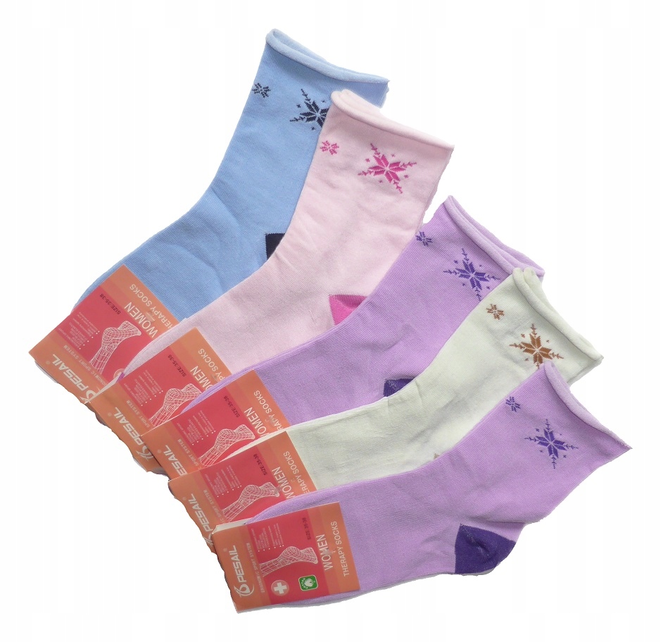 

Bezuciskowe Skarpetki Damskie bawełna 5 Par 35/39